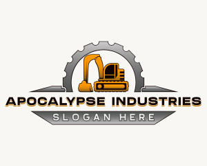 Industrial Construction Excavator logo design