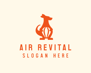 Kangaroo Air Balloon  logo design