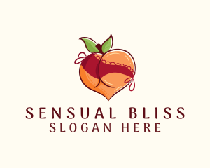 Sexy Erotic Peach logo design