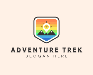 Adventure Navigation Mountain  logo design