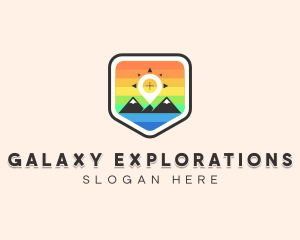 Adventure Navigation Mountain  logo design