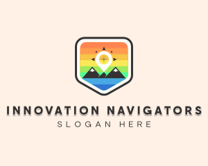 Adventure Navigation Mountain  logo design