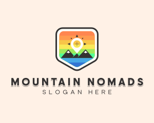 Adventure Navigation Mountain  logo design