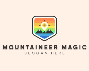 Adventure Navigation Mountain  logo design