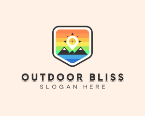 Adventure Navigation Mountain  logo design