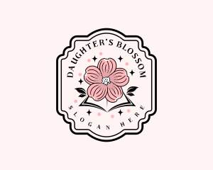 Botanical Flower Book logo design