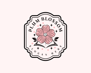 Botanical Flower Book logo design