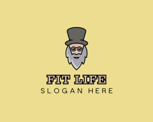 Magician Old Man Logo