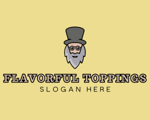 Magician Old Man logo design