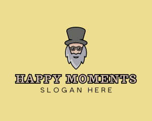 Magician Old Man logo design