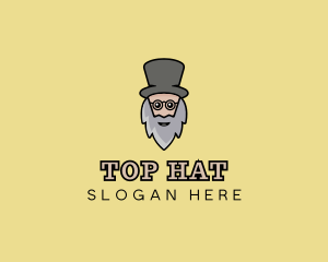 Magician Old Man logo design