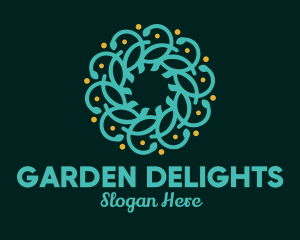 Blue Flower Decoration logo design