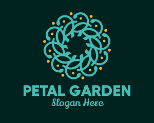 Blue Flower Decoration logo design