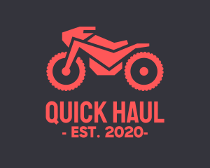 Automotive Red Motorcycle  logo design