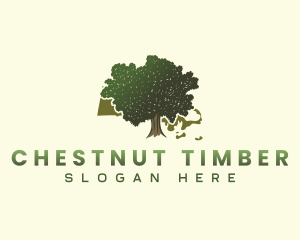 Tree Wood Forestry logo design