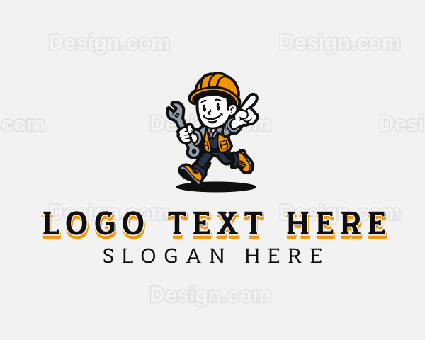 Handyman Mechanic Man Logo