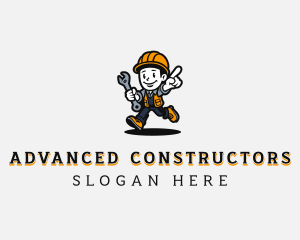 Handyman Mechanic Man logo design