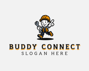 Handyman Mechanic Man logo design