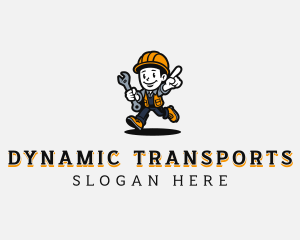 Handyman Mechanic Man logo design