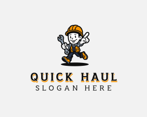 Handyman Mechanic Man logo design