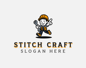 Handyman Mechanic Man logo design