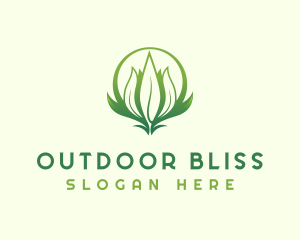 Grass Yard Landscaper logo design