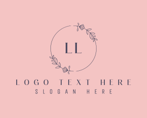 Floral Wreath Leaf logo