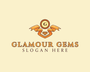 Golden Jewelry Boutique  logo design