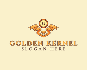 Golden Jewelry Boutique  logo design