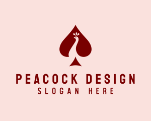 Peacock Bird Spade  logo
