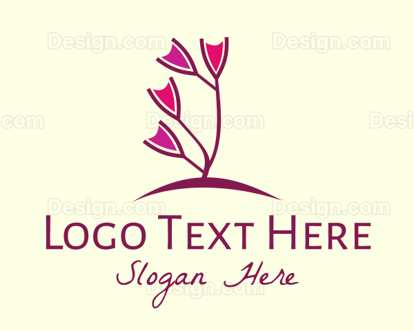 Wine Flower Garden Logo