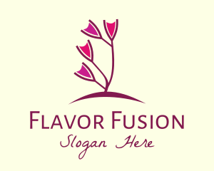 Wine Flower Garden logo design