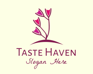 Wine Flower Garden logo design