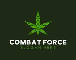 Abstract Weed Marijuana  logo