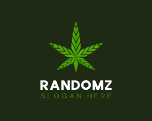 Abstract Weed Marijuana  logo