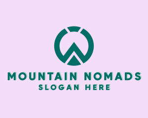 Mountain Circle Peak logo design