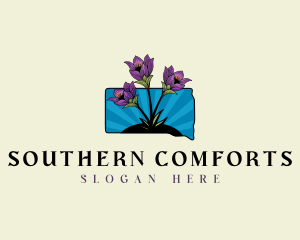 South Dakota Botanical Flower logo