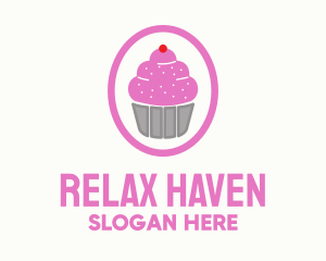 Pink Cupcake Bakery Logo