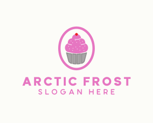 Pink Cupcake Bakery logo design