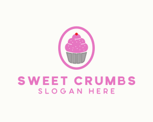 Pink Cupcake Bakery logo design