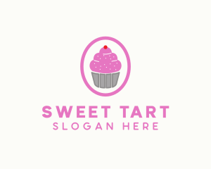 Pink Cupcake Bakery logo design