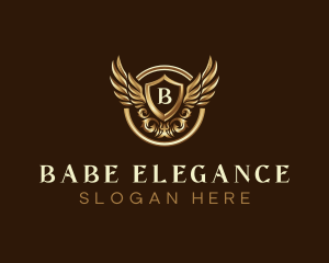 High End Ornamental Wings logo design