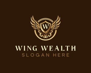 High End Ornamental Wings logo design