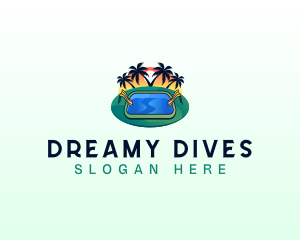 Swimming Pool Sunset logo