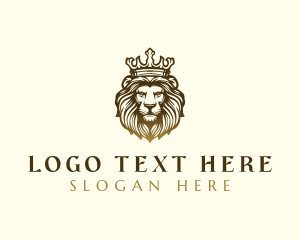 Royalty Lion Crown logo