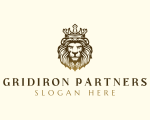 Royalty Lion Crown Logo