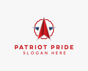 American Patriot Star  logo design