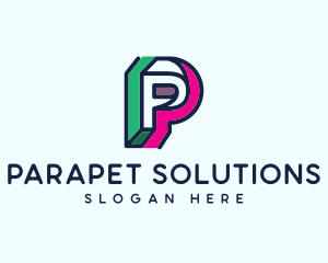 Industrial Company Letter P logo design