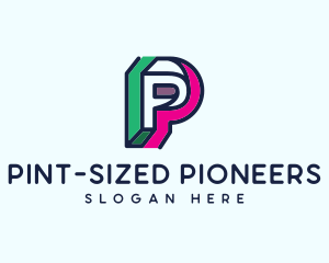 Industrial Company Letter P logo design