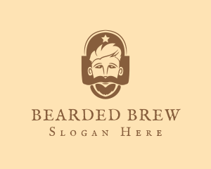 Hipster Mustache Beard logo